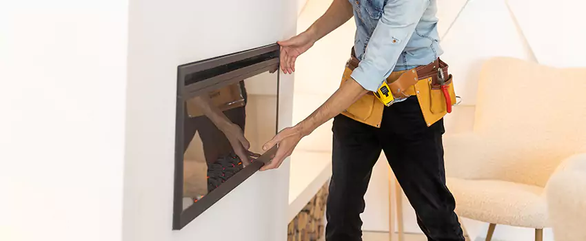 Metal Fireplace Installation in South Jordan, Utah