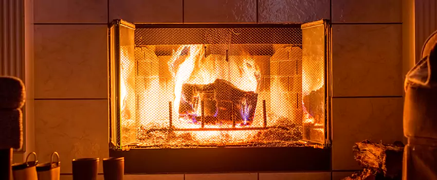 Mendota Hearth Landscape Fireplace Installation in South Jordan, Utah