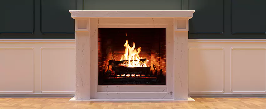 Open Flame Wood-Burning Fireplace Installation Services in South Jordan, Utah